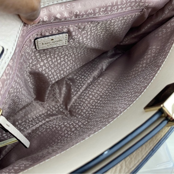 KATE SPADE LEATHER TERRACED PLACE SATCHEL BAG WITH WALLET - Picture 8 of 16